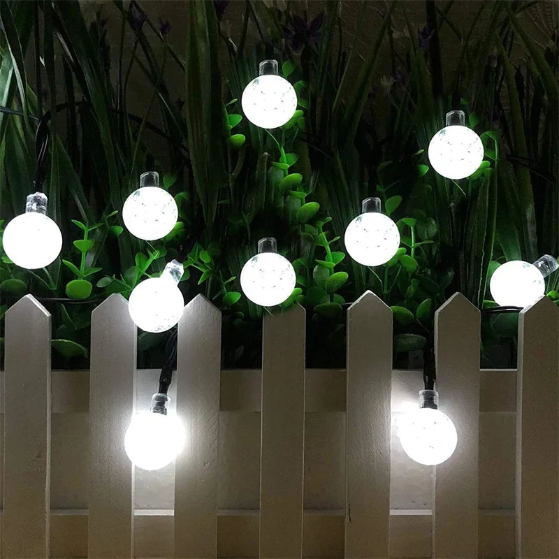 Solar Crystal LED String Lights