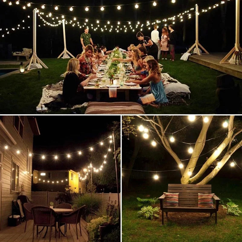 Solar Crystal LED String Lights