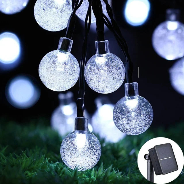 Solar Crystal LED String Lights